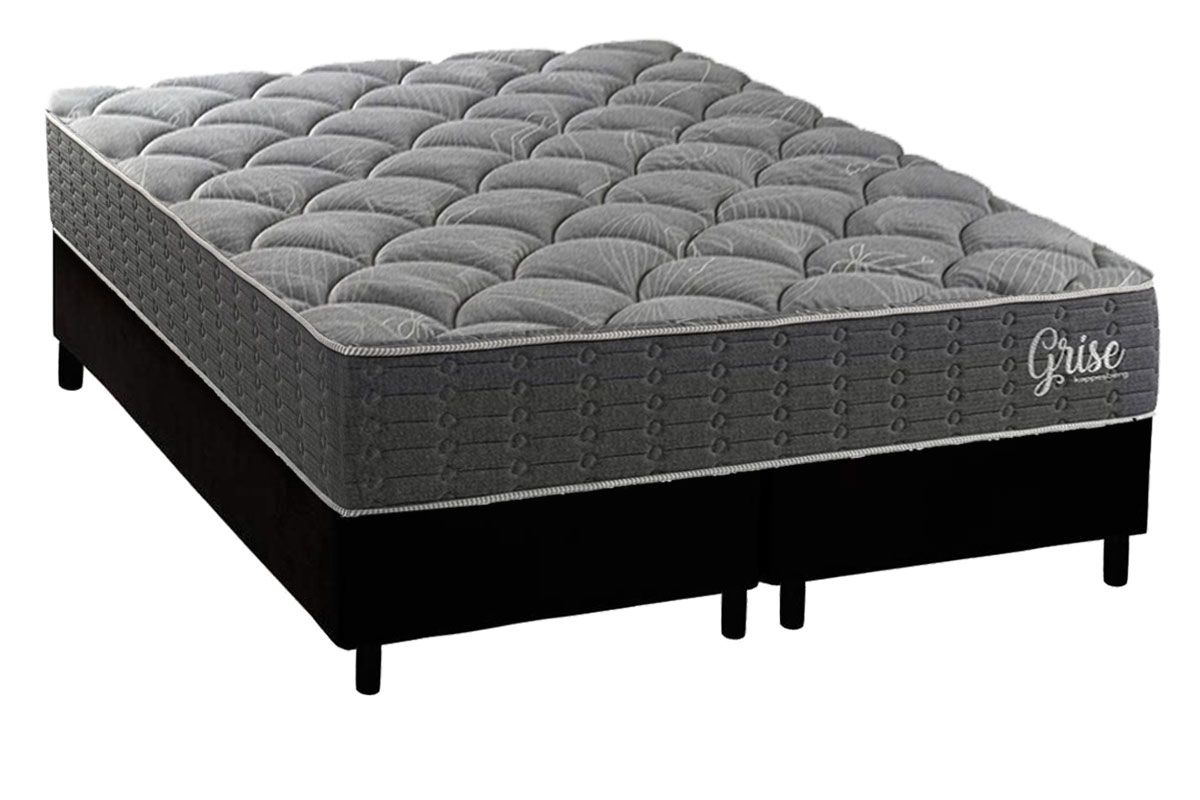 Cama Box CRC +Colchão Ortopédico Grise Kappesberg