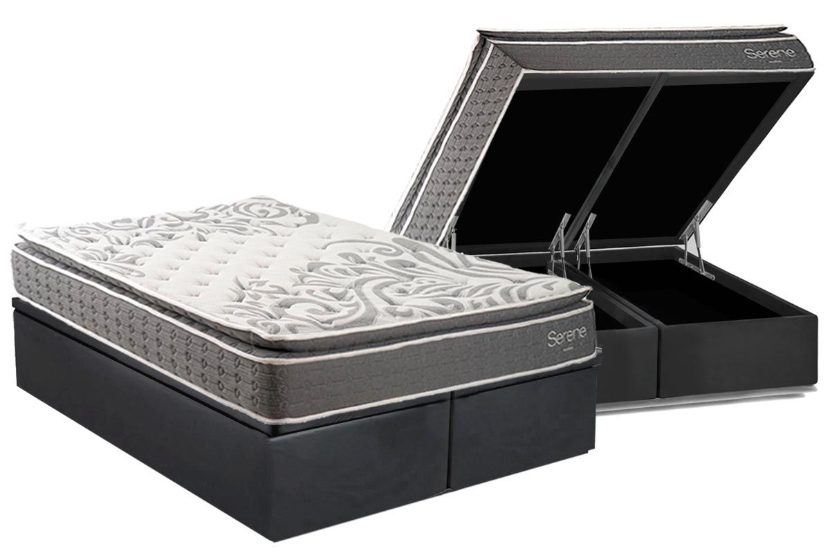 Cama Box Baú CRC +Colchão Molas Serene Kappesberg