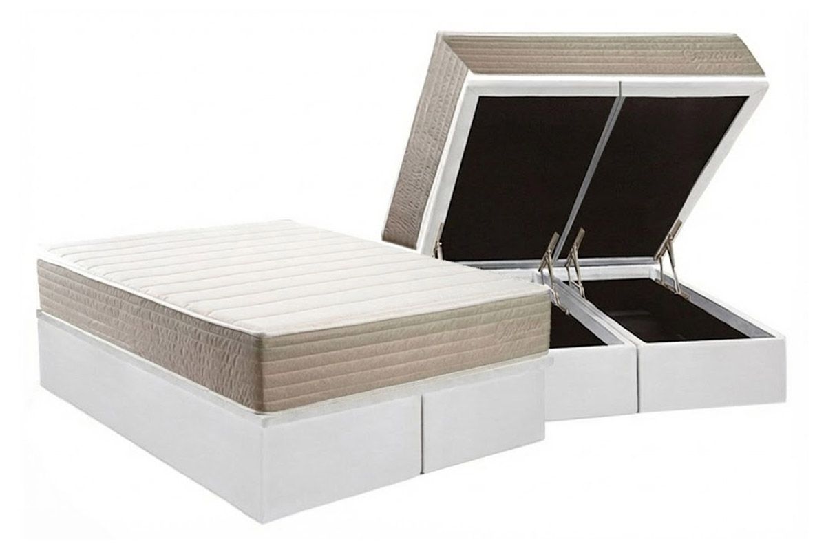 Cama Box Baú CRC +Colchão Ortopédico Carmine Kappesberg
