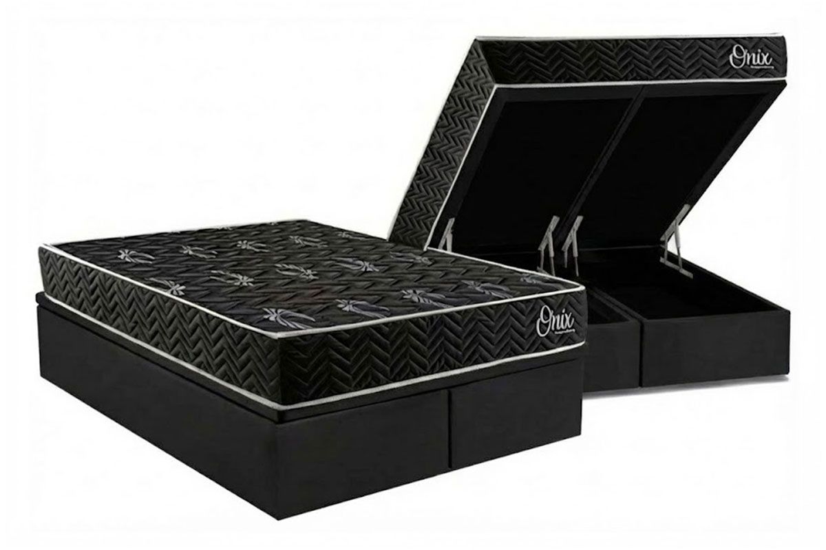 Cama Box Baú CRC +Colchão Ortopédico Onix Kappesberg