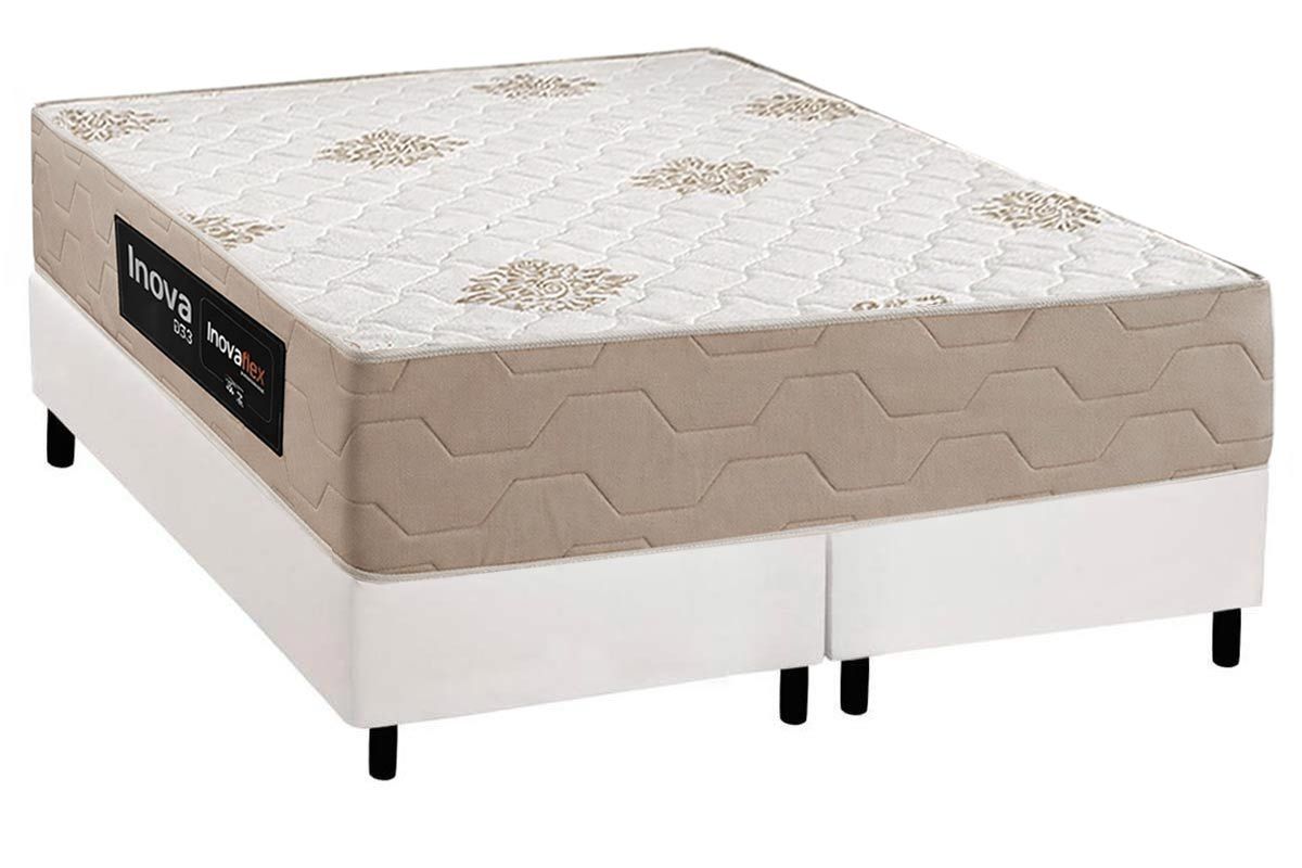 Cama Box Filhão +Colchão Ortopédico Plus Inovaflex