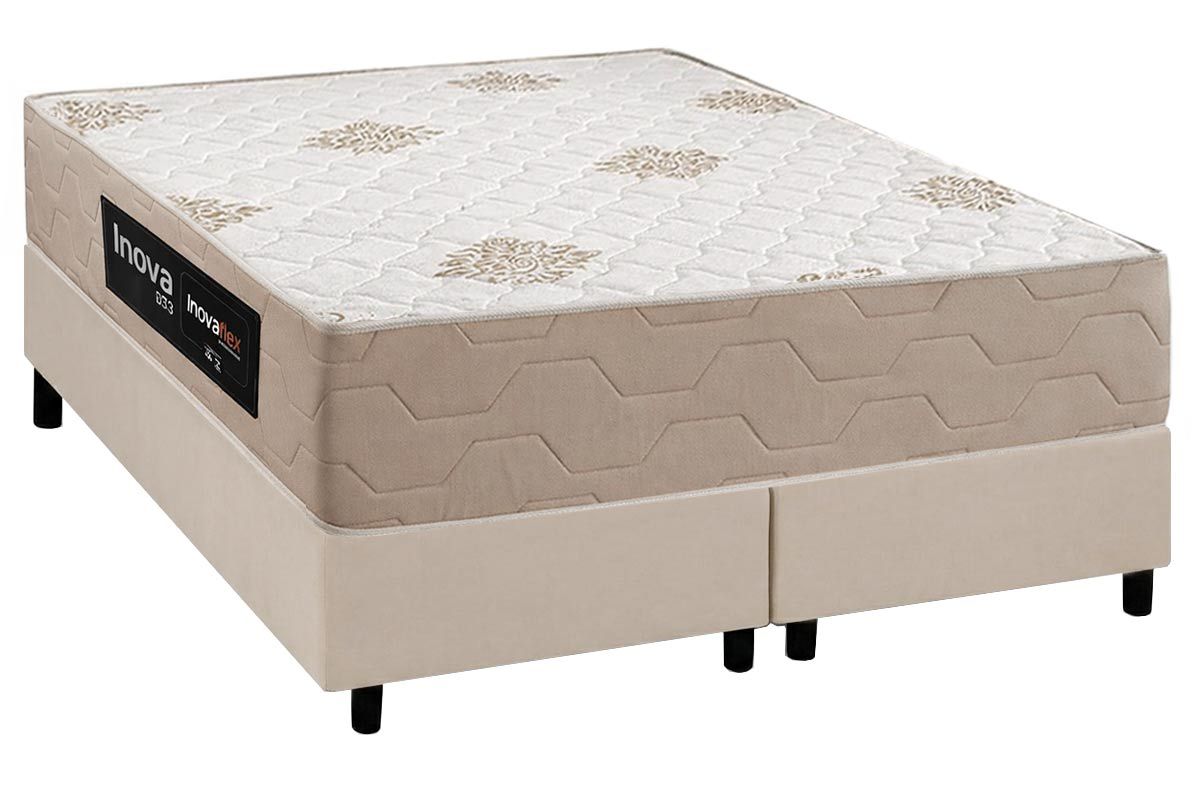 Cama Box Filhão +Colchão Ortopédico Plus Inovaflex
