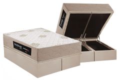 Cama Box Baú Filhão +Colchão Ortopédico Plus Inovaflex