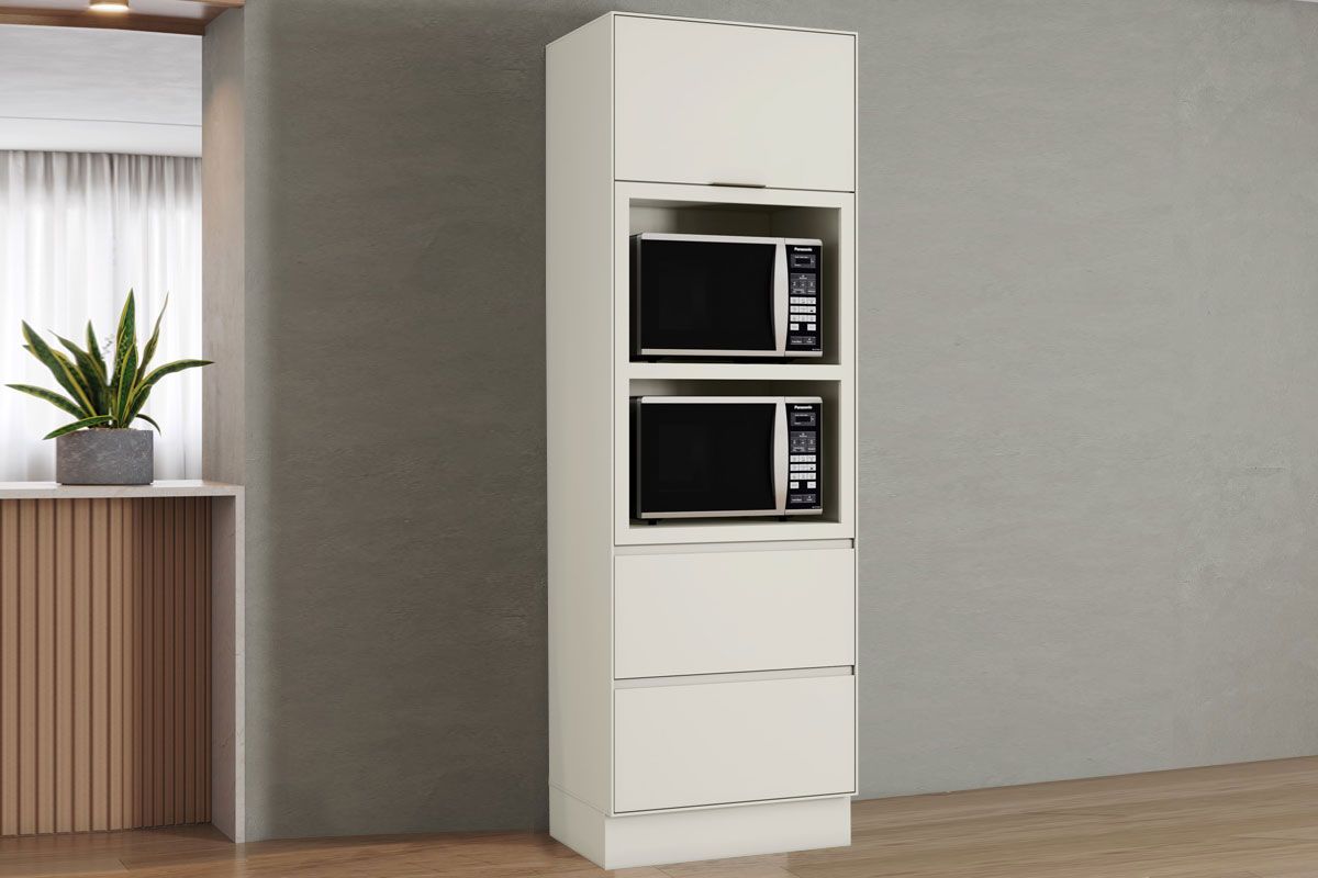Paneleiro Cozinha Henn Fineze 1 Porta 2 Gavetas Areia
