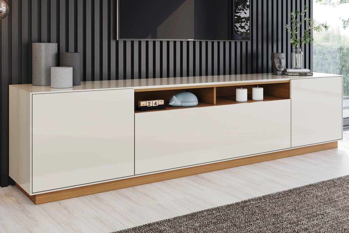 Rack Bancada p/ TV Domus 3 Portas 220cm Henn