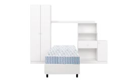 Quarto Completo Solteiro Pétala 3 Peças Henn
