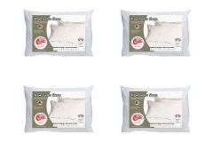 Travesseiro Látex Kit 4un Sleep Flocos Anatômico Castor