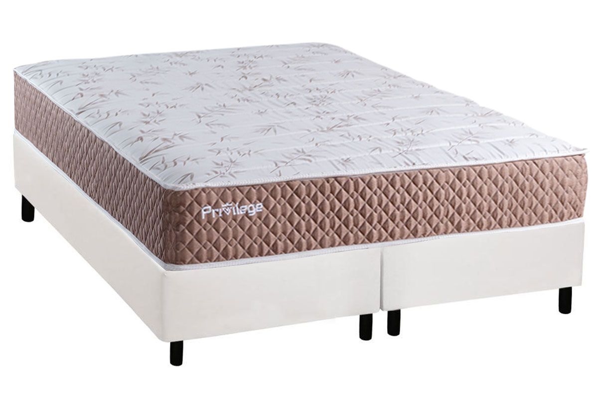 Cama Box CRC +Colchão Molas Privilege Paropas
